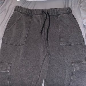 Grey PINK sweat pants L